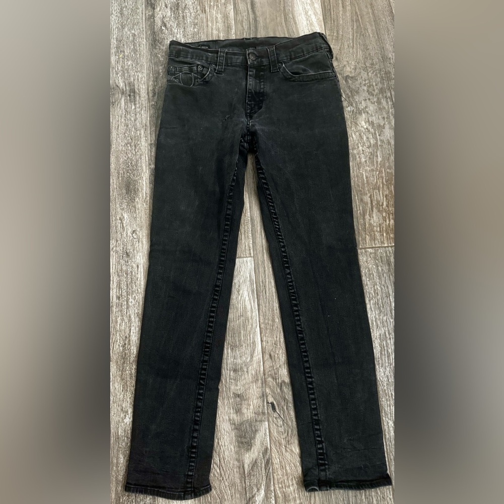 True Religion Geno Slim fit Charcoal Denim Jeans 33X31